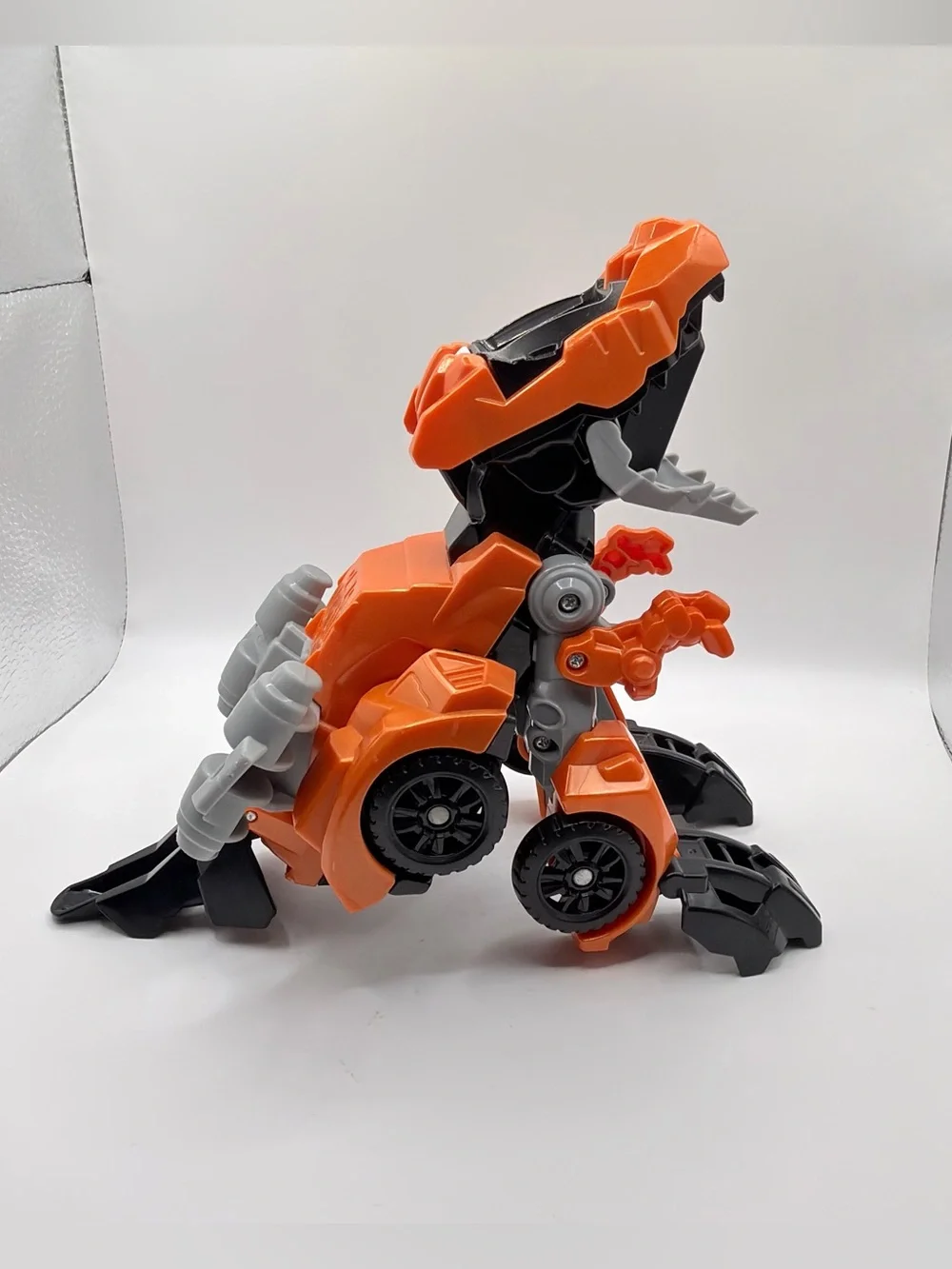 VTech Switch & Go T-Rex Race Car Transforming Light Effects LCD Screen works